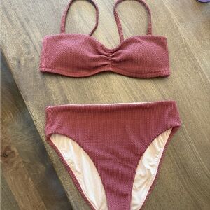 J. Crew scrunchie Bikini top &bottom- Rust